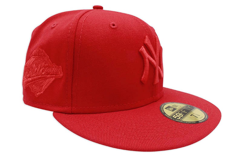 NEW ERA NEW YORK YANKEES 59FIFTY FITTED CAP (1996 WORLD SERIES SIDE PATCH/GREY UNDER VISOR/RED TONAL)