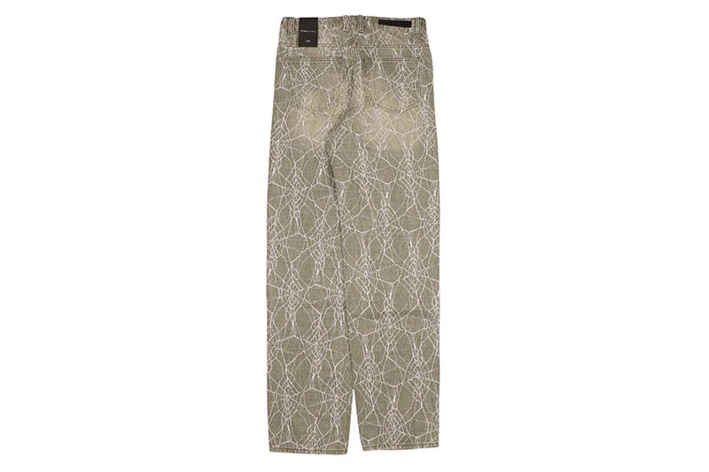 EMBELLISH SPIDER BAGGY FIT DENIM (EMBHOL124-016:LIGHT GREEN)