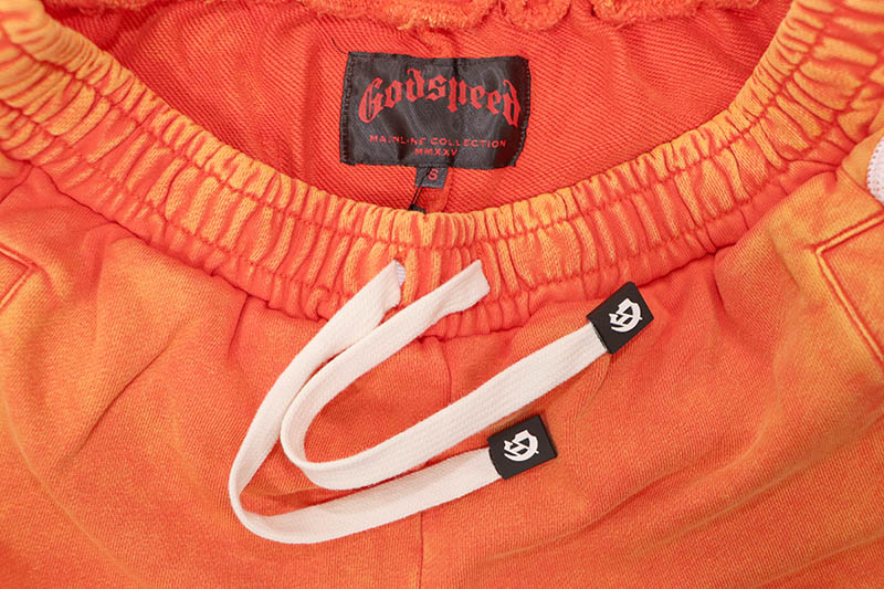 GODSPEED COURTSIDE SHORTS (ORANGE WASH)