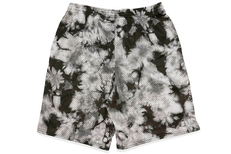 CHAMPION MESH PRINT SHORTS, 9" (81622P-AOTJ:CRUSH DYE BLACK)