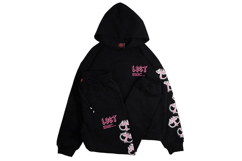 LOST INTRICACY MITT BLACK PINK SETS