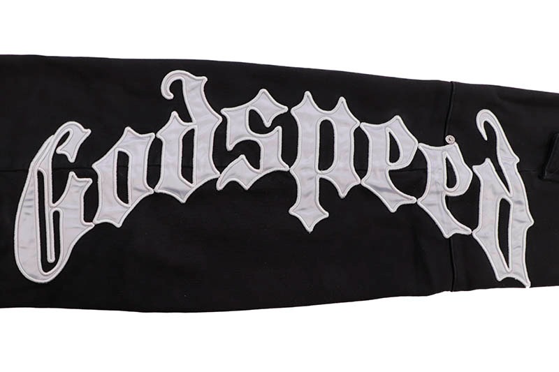 GODSPEED OG LOGO SWEATSUIT V2 (BLACK/SILVER SATIN) | Brand,G-L