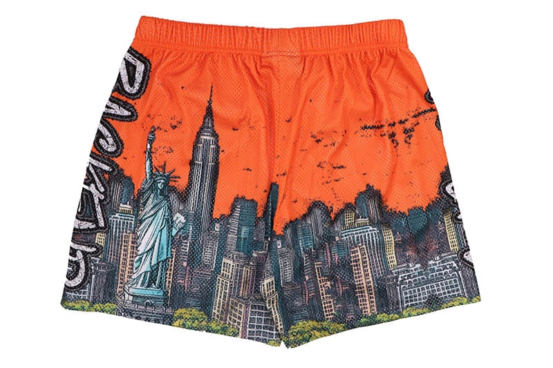 BACKEND SKYLINE SHORTS (ORANGE) | Brand,A-F,BACKEND