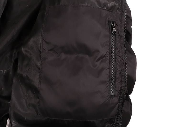 FUBU NYLON PUFFER HOODED JACKET (FAM-52305:BLACK)