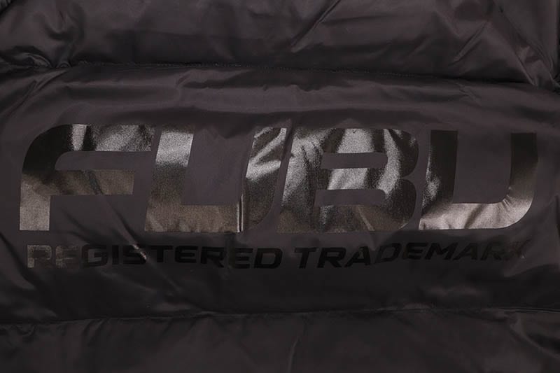 FUBU NYLON PUFFER HOODED JACKET (FAM-52305:BLACK)
