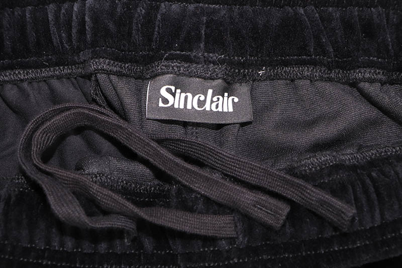 SINCLAIR VELOUR PANTS (BLACK)
