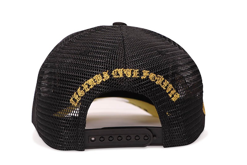 HUDSON OUTERWEAR DIAMOND 777 SUEDE TRUCKER HAT (CD0351:BLACK/GOLD