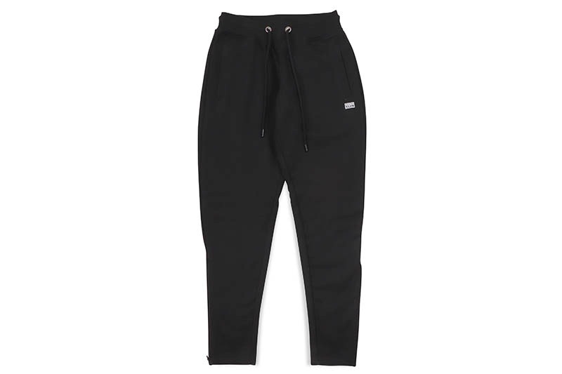 PRO CLUB HEAVYWEIGHT FRENCH TERRY ZIPPER BOTTOM SWEATPANT (BLACK) 198