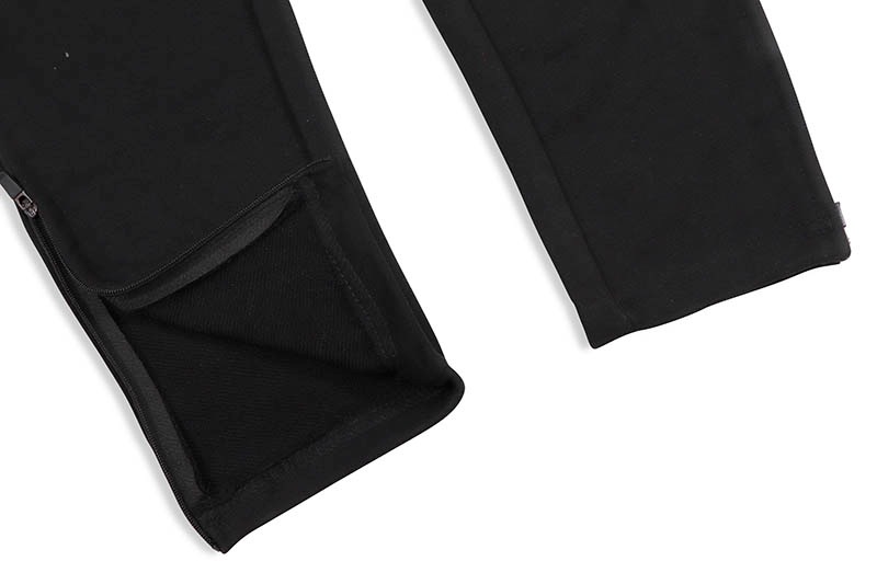 PRO CLUB HEAVYWEIGHT FRENCH TERRY ZIPPER BOTTOM SWEATPANT (BLACK) 198