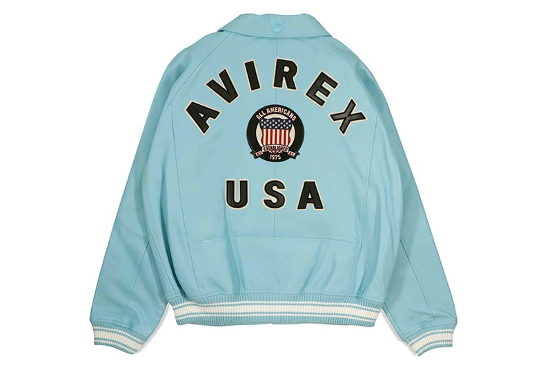 【AVIREX】クロップドアイコンジャケット AVIREX ICON JACKET (AVF20BO01-451:GLACIER) | Brand,A-F