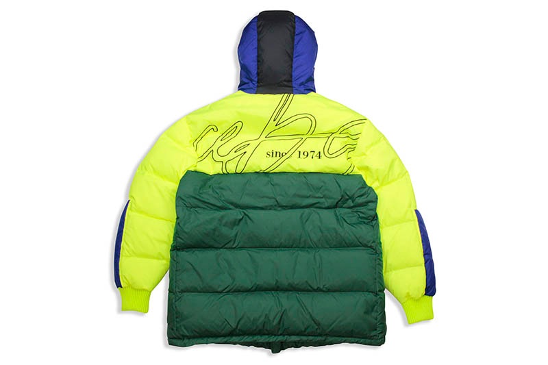 ICEBERG BADGE DOWN JACKET (LIME/GREEN/BLUE)