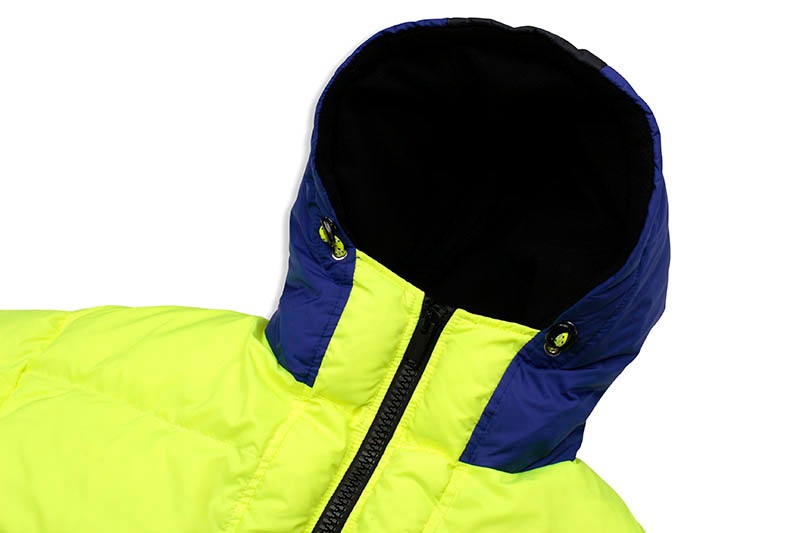 ICEBERG BADGE DOWN JACKET (LIME/GREEN/BLUE)