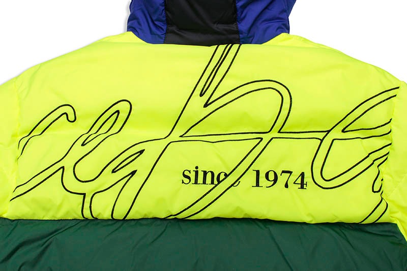 ICEBERG BADGE DOWN JACKET (LIME/GREEN/BLUE)