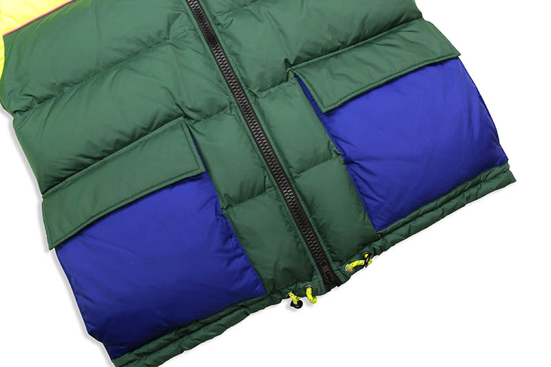 ICEBERG BADGE DOWN JACKET (LIME/GREEN/BLUE)