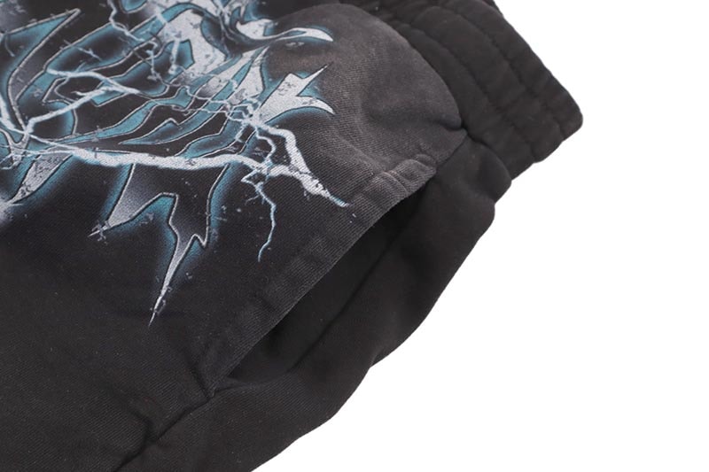 FIRST ROW WASHED EARTH FIRST SHORTS (FRB2571:BLACK) | Brand,A-F