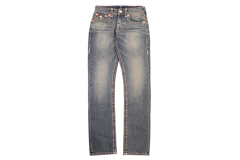 TRUE RELIGION RICKY SUPER T STRAIGHT JEAN (109021:MIDNIGHT WAREHOUSE DARK WASH)