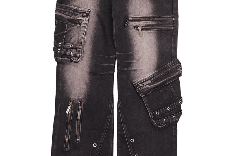 VICIOUS CARGO BAGGY JEAN (VC758:BLACK)