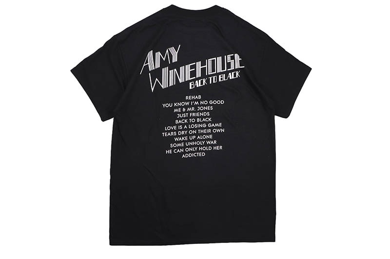 AMY WINEHOUSE BACK TO BLACK T-SHIRTS