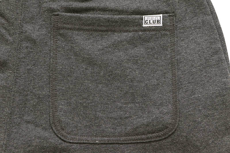 PRO CLUB HEAVYWEIGHT FRENCH TERRY SHORT (CHARCOAL GRAY) 197