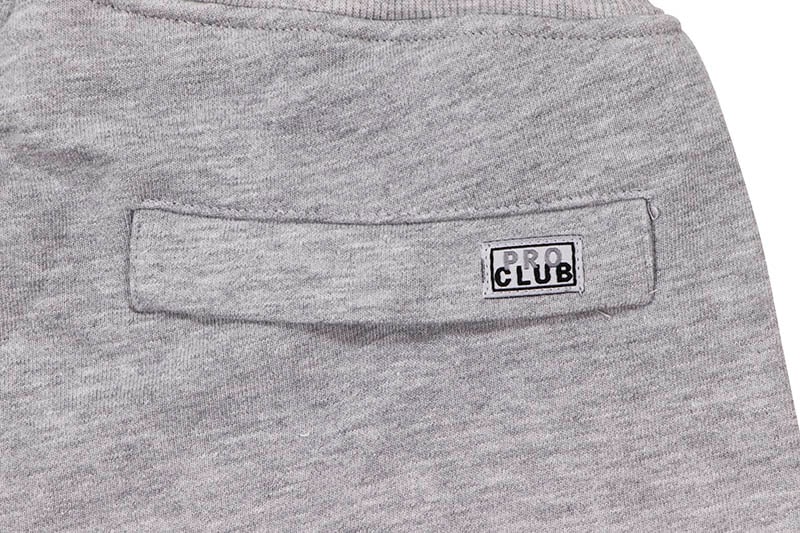 PRO CLUB HEAVYWEIGHT FRENCH TERRY ZIPPER BOTTOM SWEATPANT (HEATHER GRAY) 198