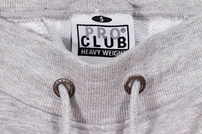 PRO CLUB HEAVYWEIGHT FRENCH TERRY ZIPPER BOTTOM SWEATPANT (HEATHER GRAY) 198