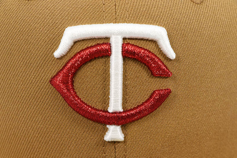 NEW ERA MINNESOTA TWINS 59FIFTY FITTED CAP (2014 ALL STAR GAME CUSTOM SIDE PATCH/SKY BLUE UNDER VISOR/LIGHT BRONZE)