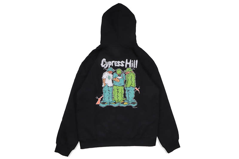 POT MEETS POP x CYPRESS HILL BLUNTED HOODIE (BLACK) 2307-U007