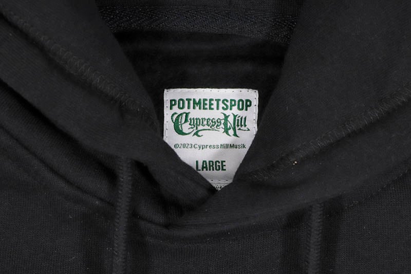 POT MEETS POP x CYPRESS HILL BLUNTED HOODIE (BLACK) 2307-U007