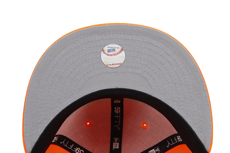 NEW ERA NEW YORK METS 59FIFTY FITTED CAP (1969 WORLD SERIES CUSTOM SIDE PATCH/GREY UNDER VISOR/HUNTER ORANGE)