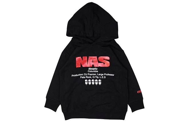 CLASSIC MATERIAL NY NAS ILLMATIC KID'S HOODY (BLACK)
