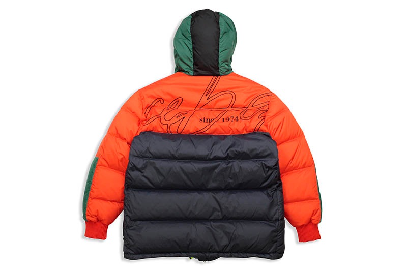 ICEBERG BADGE DOWN JACKET (RED/NAVY/GREEN)