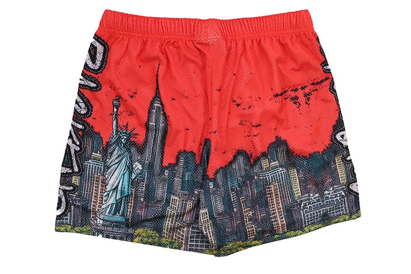 BACKEND SKYLINE SHORTS (RED) | Brand,A-F,BACKEND