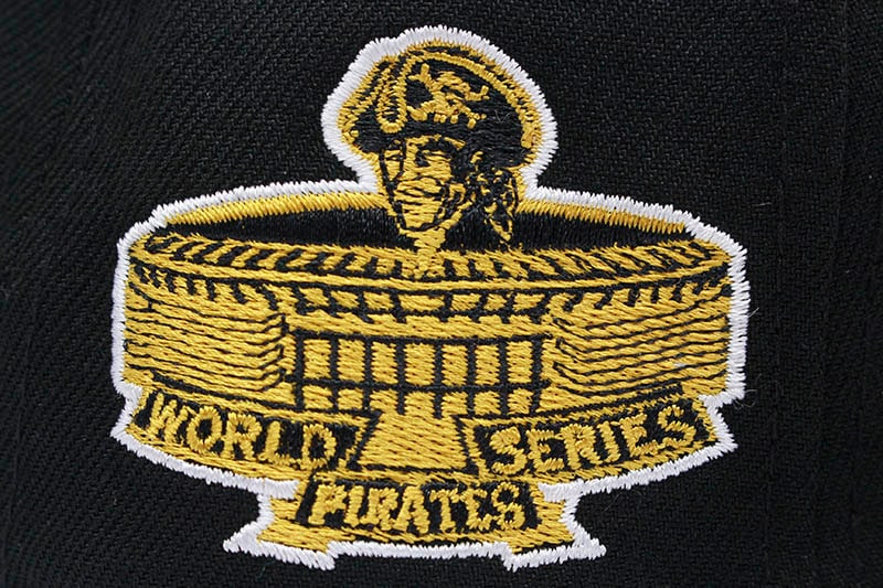 NEW ERA PITTSBURGH PIRATES 59FIFTY FITTED CAP (1971 WORLD SERIES SIDE PATCH/GREY UNDER VISOR/BLACK)