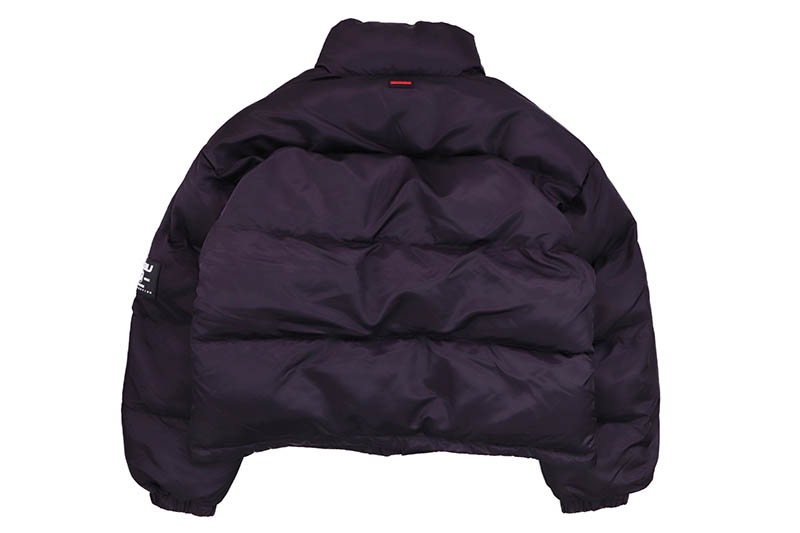 FUBU SHORT NYLON TWILL PUFFER JACKET (FAM-52303:NAVY)