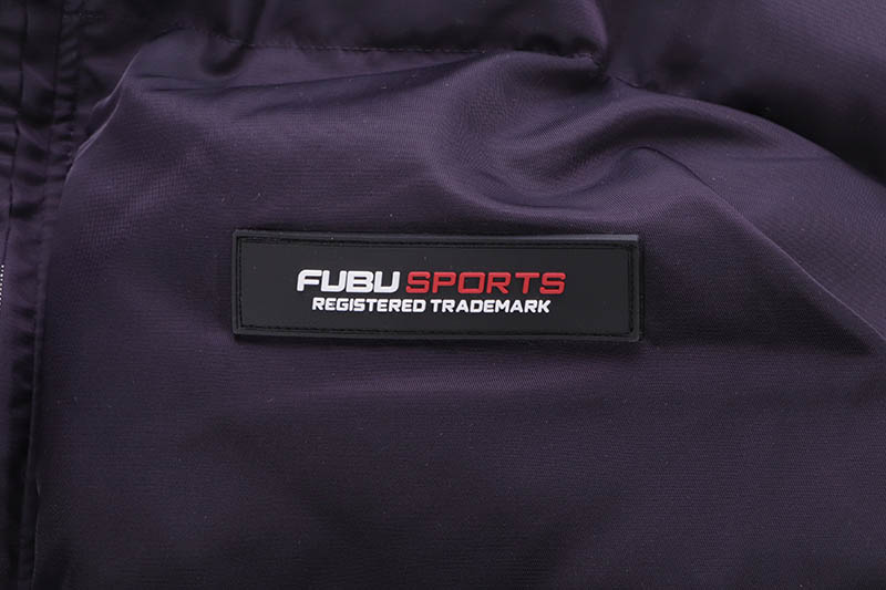 FUBU SHORT NYLON TWILL PUFFER JACKET (FAM-52303:NAVY)