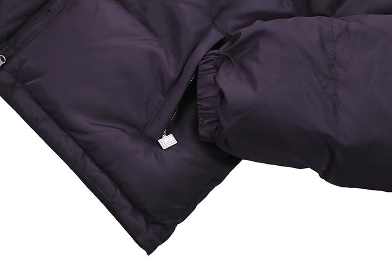 FUBU SHORT NYLON TWILL PUFFER JACKET (FAM-52303:NAVY)