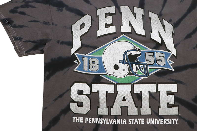 '47 PENN STATE NITTANY LIONS VINTAGE TUBULAR S/S T-SHIRT (552909:NAVY TWISTER TIE-DYE)