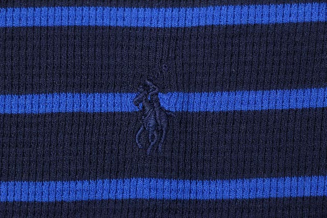 POLO RALPH LAUREN BORDER L/S THERMAL(NAVY��BLUE)