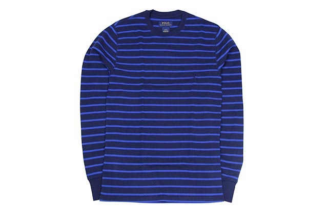 POLO RALPH LAUREN BORDER L/S THERMAL(NAVY��BLUE)