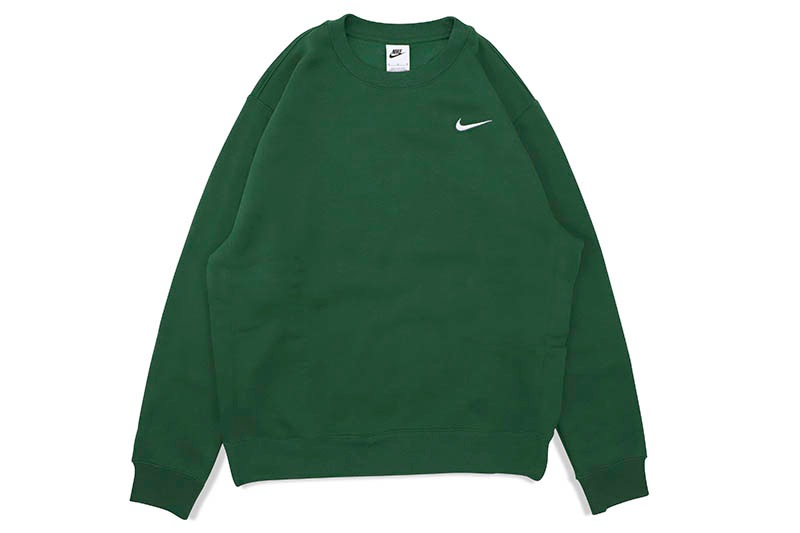 NIKE CLUB FLEECE PULLOVER CREW (CJ1614-341:DARK GREEN) | Brand,M-R