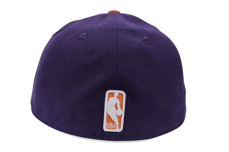 NEW ERA PHOENIX SUNS 59FIFTY FITTED CAP (GREY UNDER VISOR/PURPLE BURNT ORANGE)