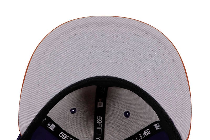 NEW ERA PHOENIX SUNS 59FIFTY FITTED CAP (GREY UNDER VISOR/PURPLE BURNT ORANGE)