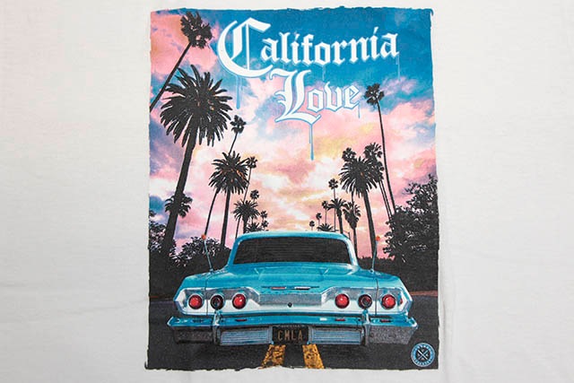 CLASSIC MATERIAL NY "CALIFORNIA LOVE/CMLA" T-SHIRT (WHITE)