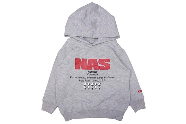 CLASSIC MATERIAL NY NAS ILLMATIC KID'S HOODY (GREY)