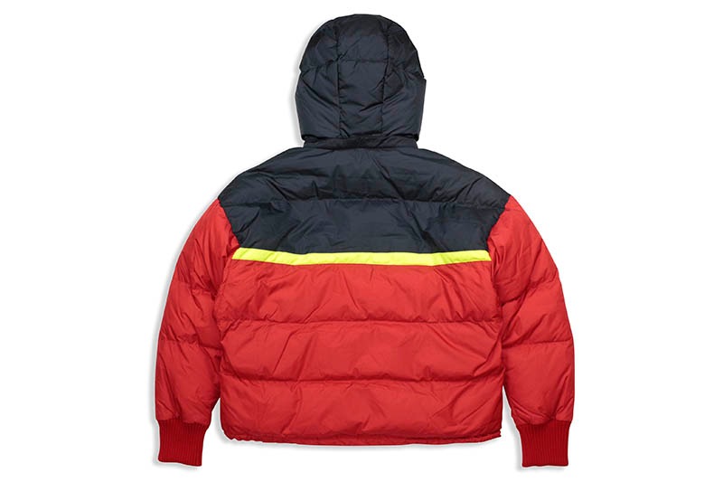 ICEBERG LOGO DOWN JACKET (NAVY/RED)