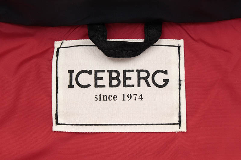 ICEBERG LOGO DOWN JACKET (NAVY/RED) | Brand,G-L,ICEBERG