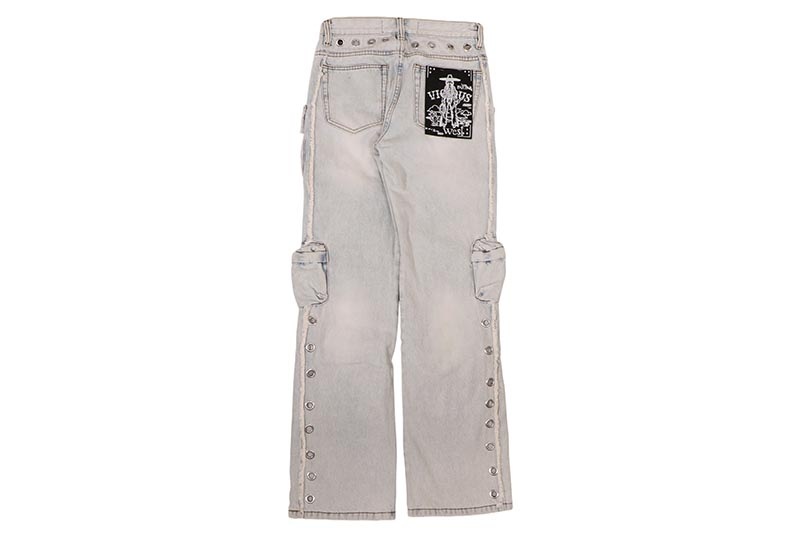 VICIOUS CARGO BAGGY JEAN (VC751:LT BLUE)