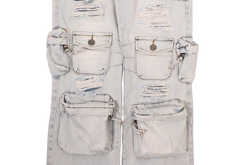 VICIOUS CARGO BAGGY JEAN (VC751:LT BLUE)
