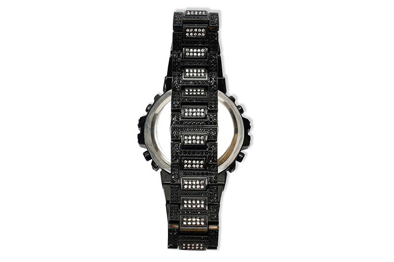 ICEY BLING-BLING ROUND WATCH (BLACK)
