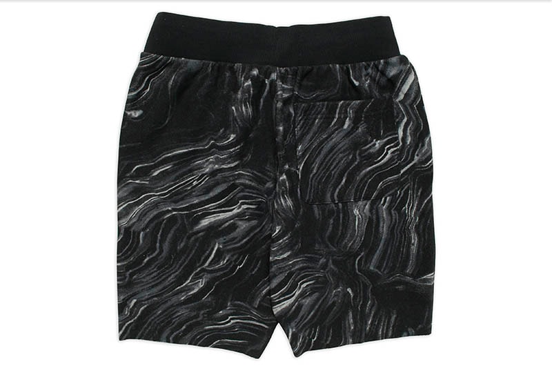 CHAMPION REVERSE WEAVE MARBLE PRINT CUT OFF SHORTS89597P:AZTC/BLACK